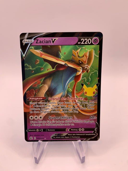 Pokemon Card V Zacian 16/25 German