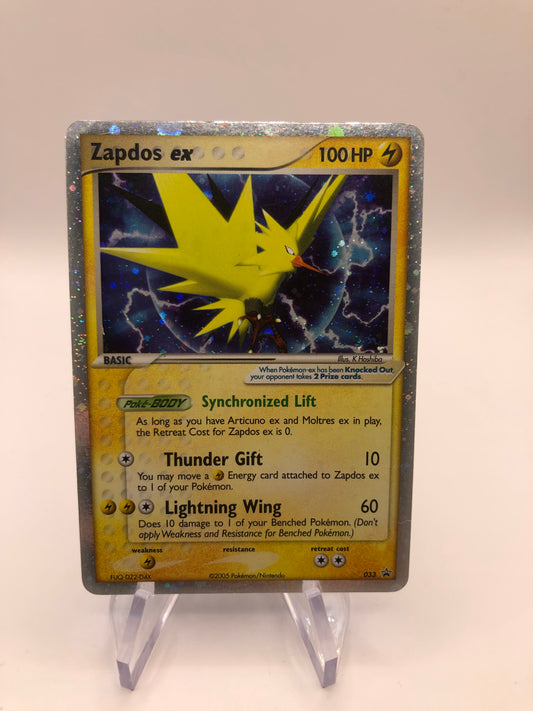 Pokemon Karte EX Holo Promo Zapdos 33 Englisch