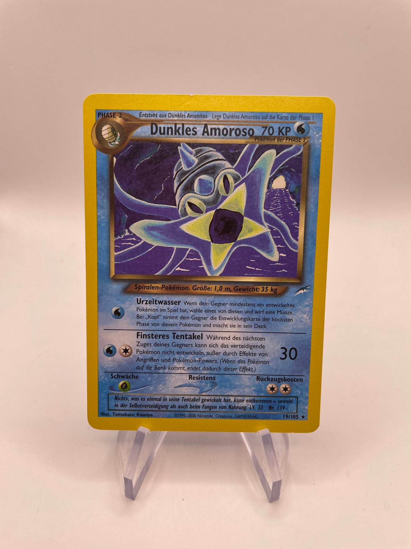 Pokemon Karte Dunkles Amoroso 19/105 Deutsch