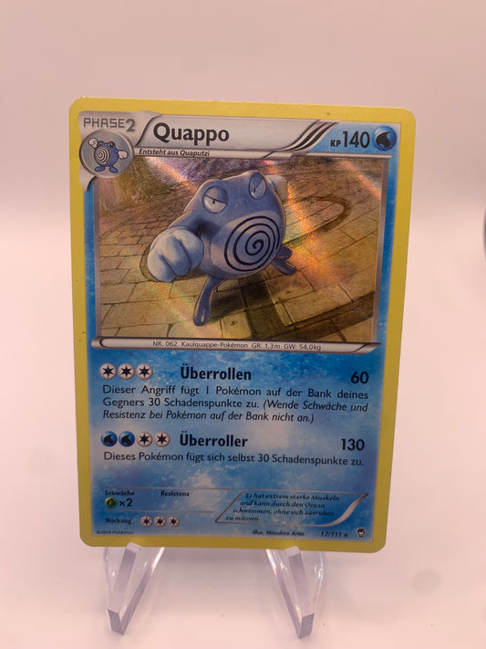 Pokemon Karte Holo Quappo 17/111 Deutsch