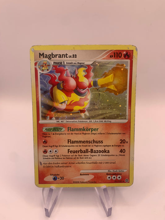 Pokemon Karte Holo Magbrant 31/132 Deutsch