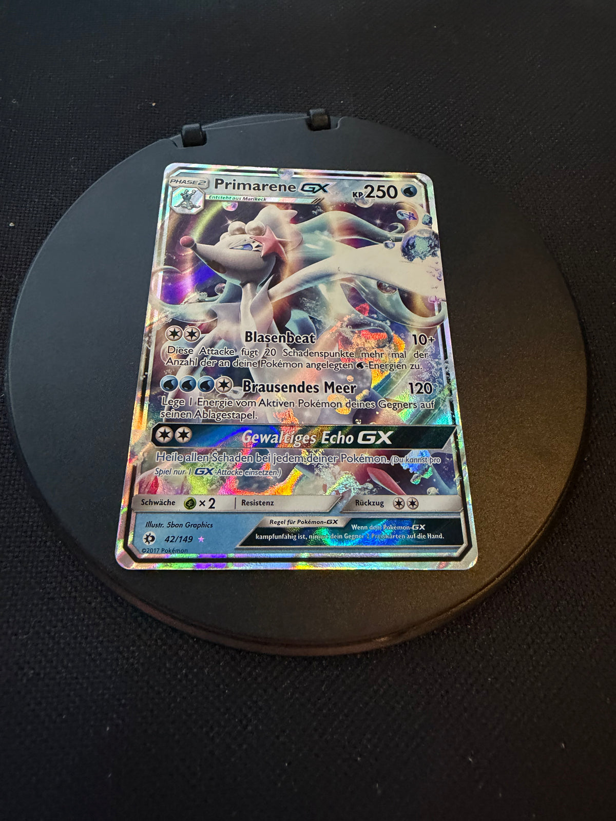 Pokemon Karte Primarene GX 42/149 Deutsch
