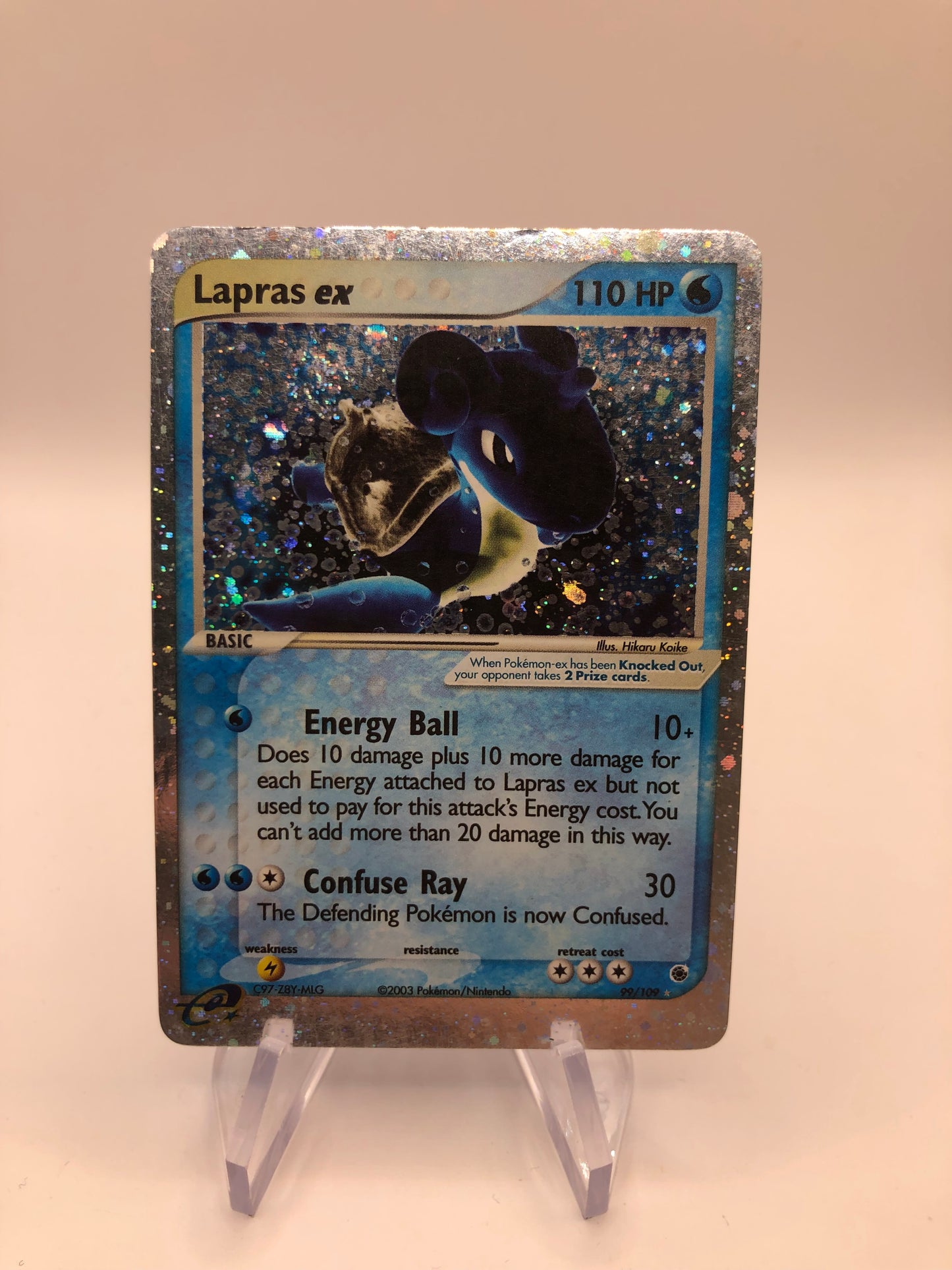 Pokemon Karte EX Lapras 99/109 Englisch