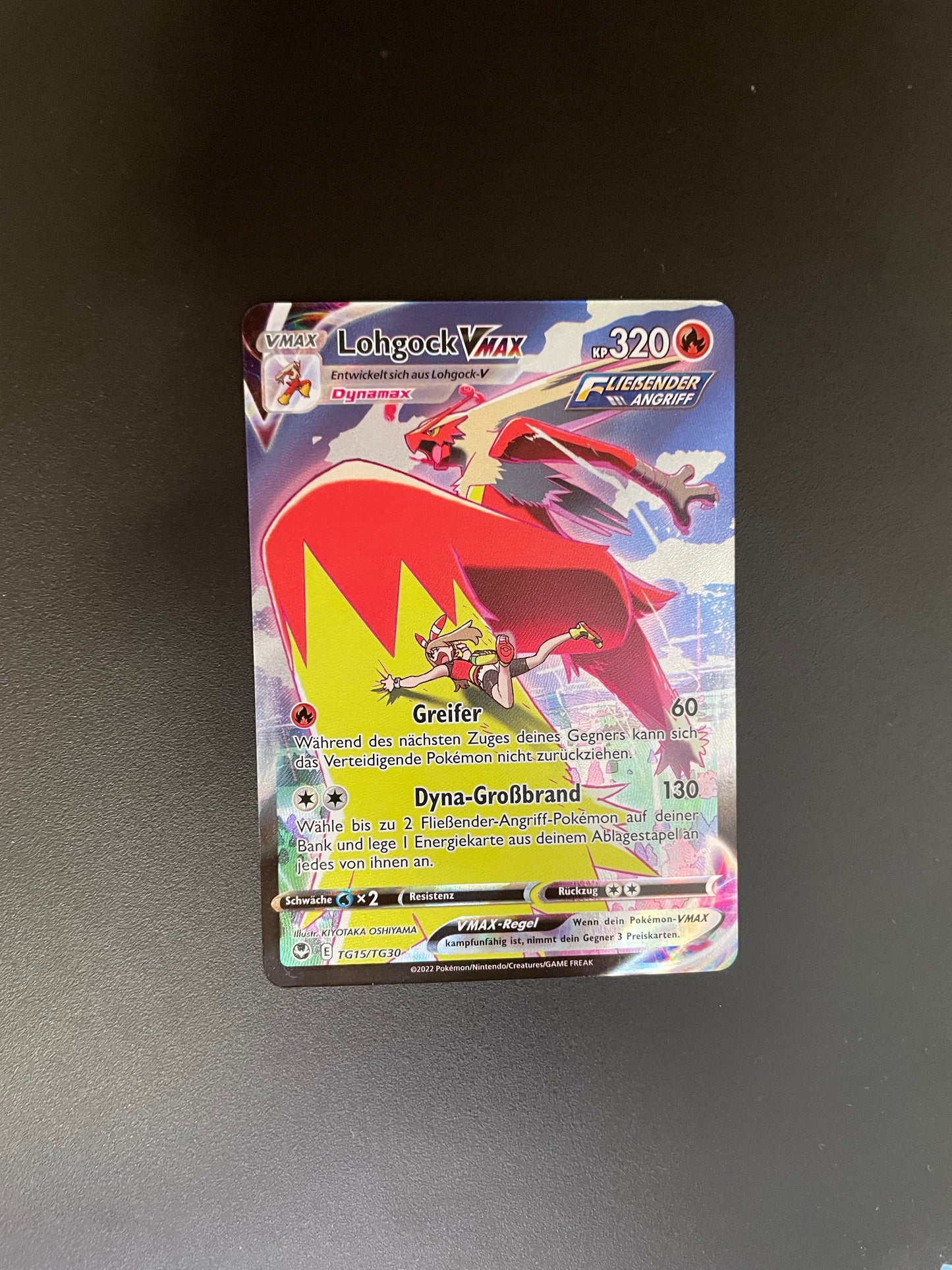 Pokemon Karte Vmax Lohgock TG15/TG39 Deutsch