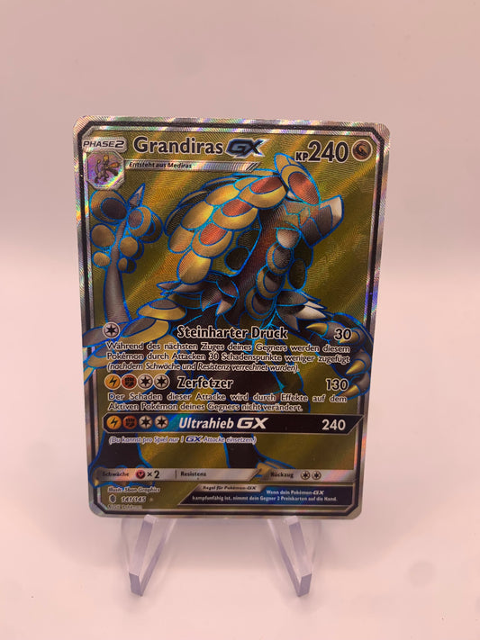 Pokemon Karte GX Grandiras 141/145 Deutsch