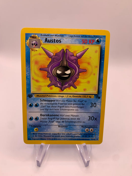 Pokemon Karte Fossil 1.Edition Austos 32/62 Deutsch