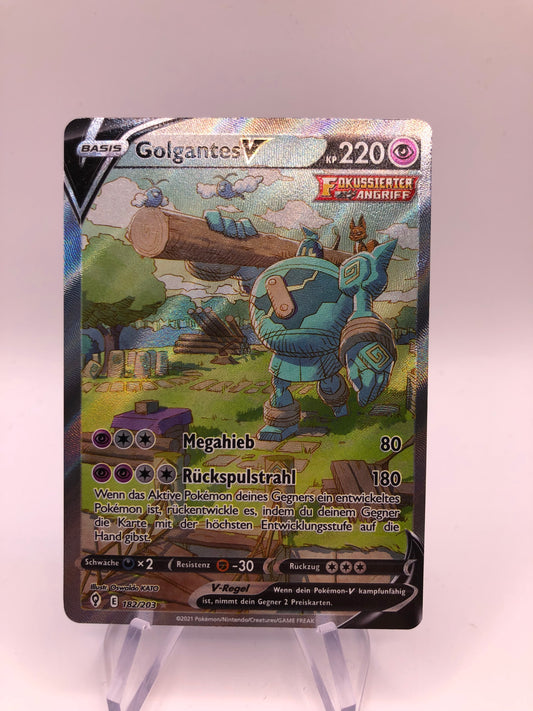 Pokemon Karte Alt-Art Golgantes 182/203 Deutsch