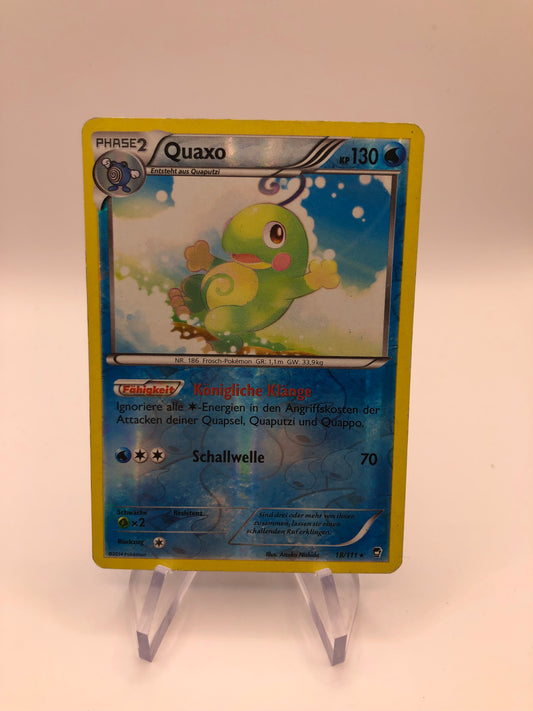 Pokemon Karte Revers Quaxo 18/111 Deutsch