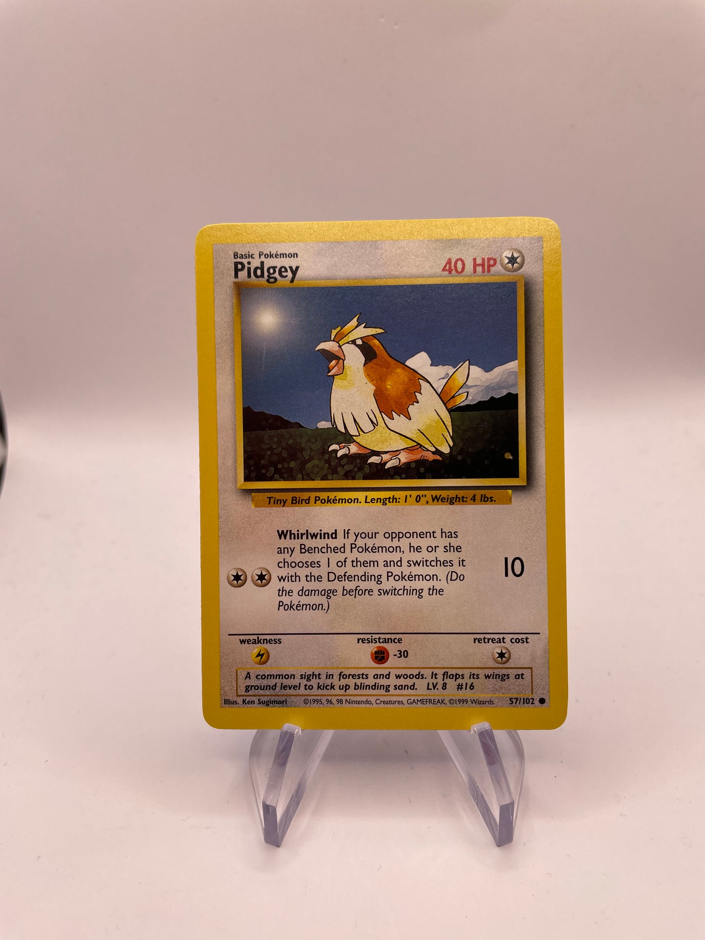 Pokemon Karte Base Set Pidgey 57/102 Englisch