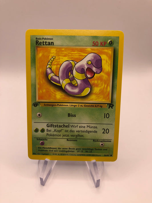 Pokemon Karte 1.Edition Rettan 56/82 Deutsch