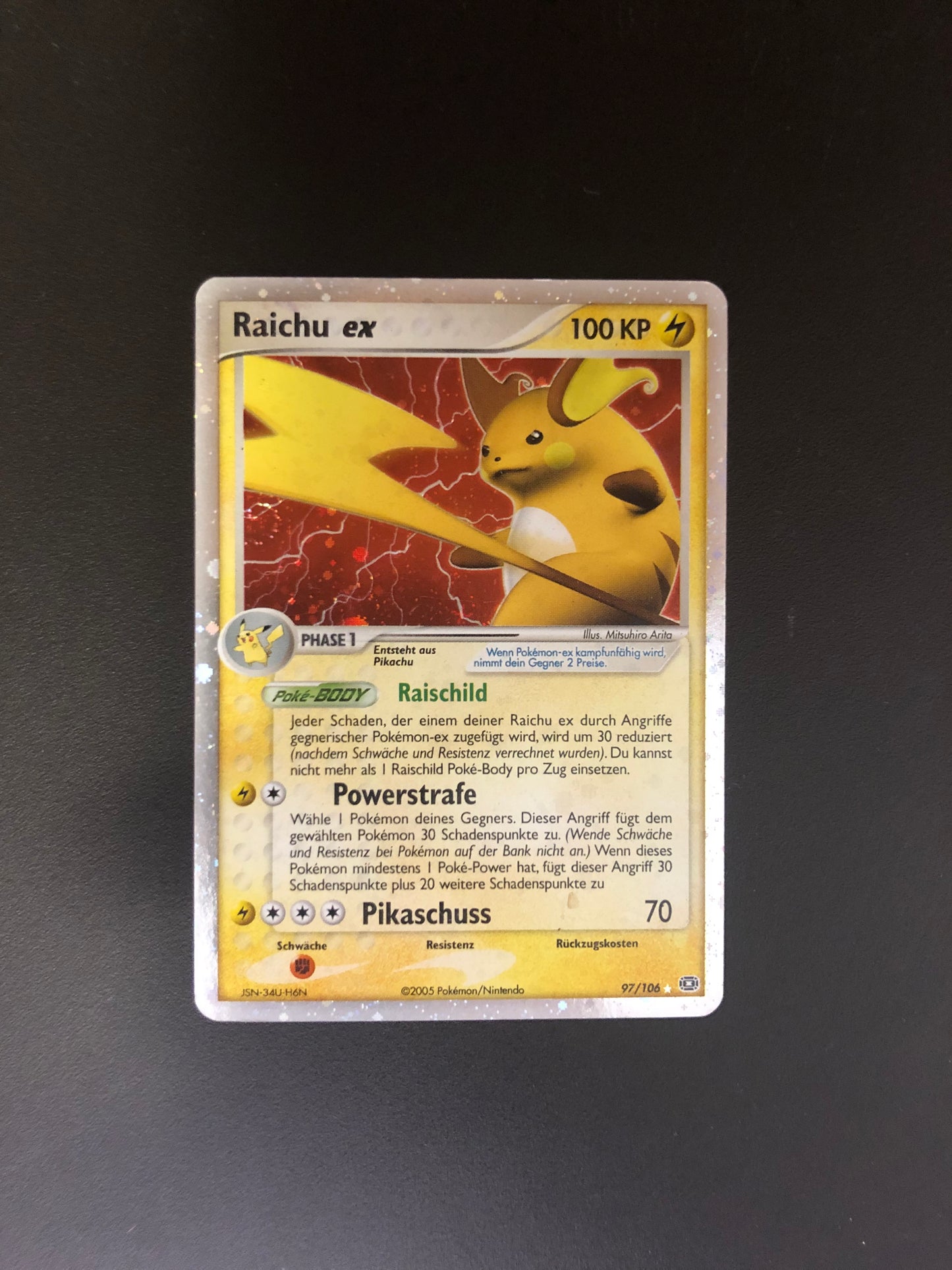 Pokemon Karten Ex Raichu 97/106 Deutsch