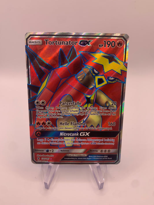 Pokemon Karte Gx Fullart Tortunator 131/145 Deutsch