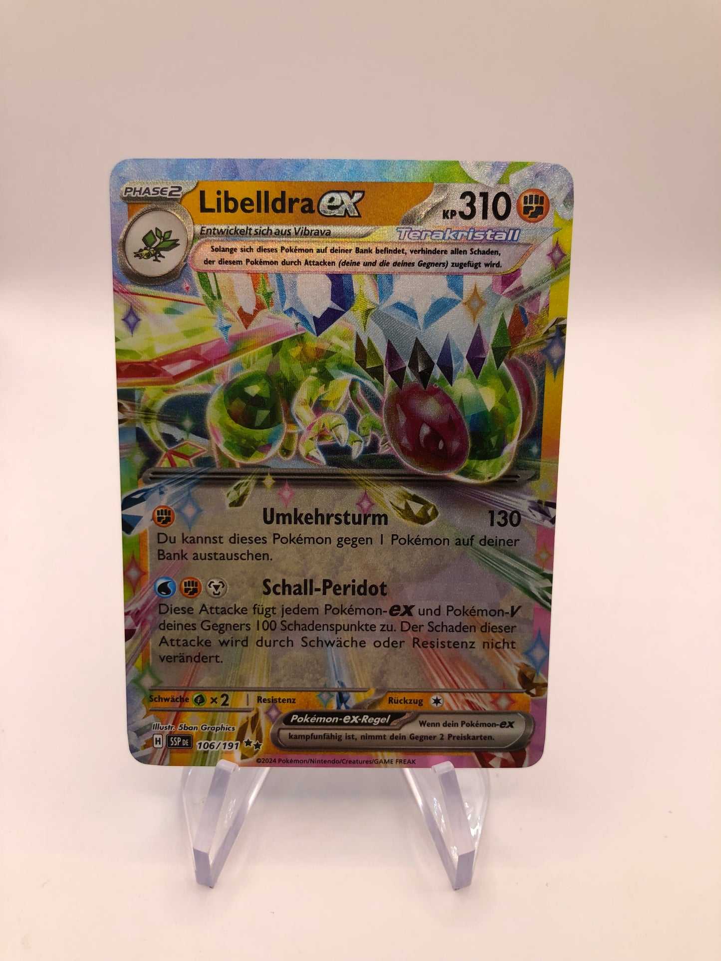 Pokemon Karte EX Libelldra 106/191 Deutsch