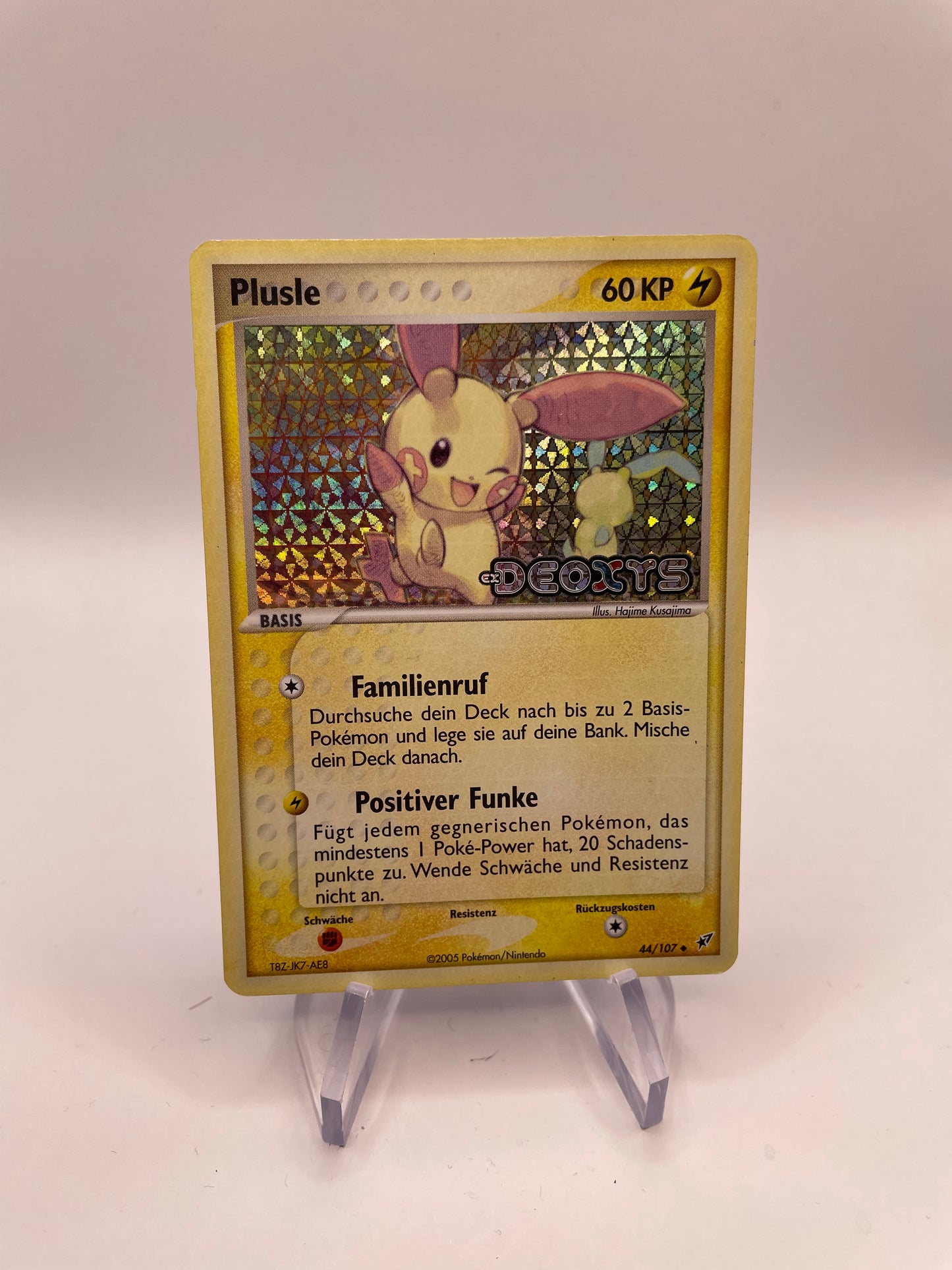 Pokemon Karte Holo Plusle 44/107 Deutsch
