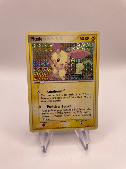 Pokemon Karte Holo Plusle 44/107 Deutsch