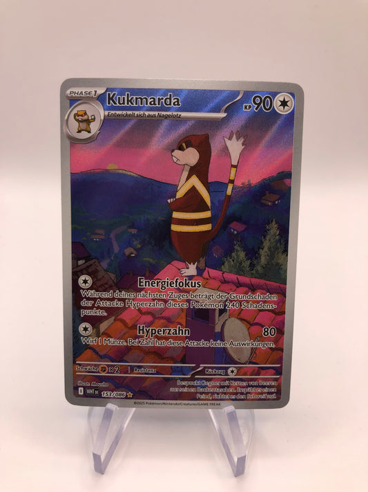 Pokemon Karte Art Rare Kukmarda 153/86 Deutsch
