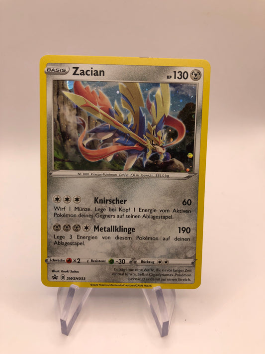 Pokemon Karte Holo Promo Zacian SWSH033 Deutsch