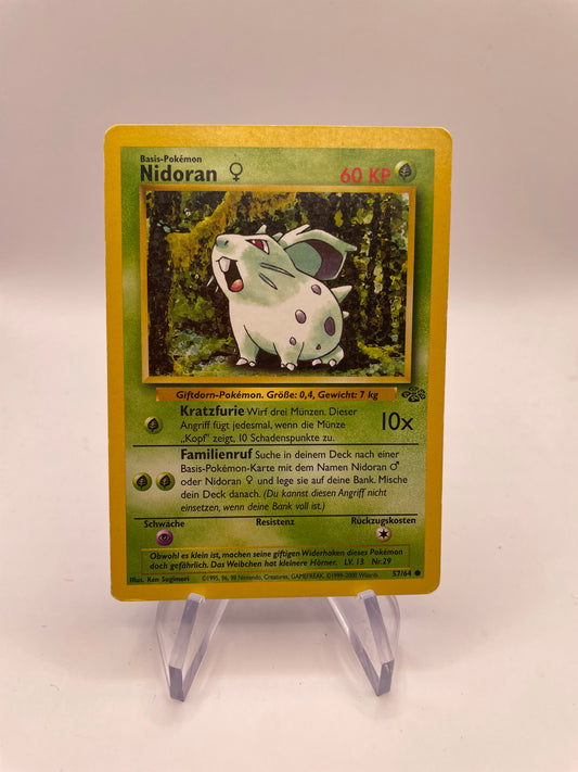 Pokemon Karte Jungel Nidoran 57/64 Deutsch