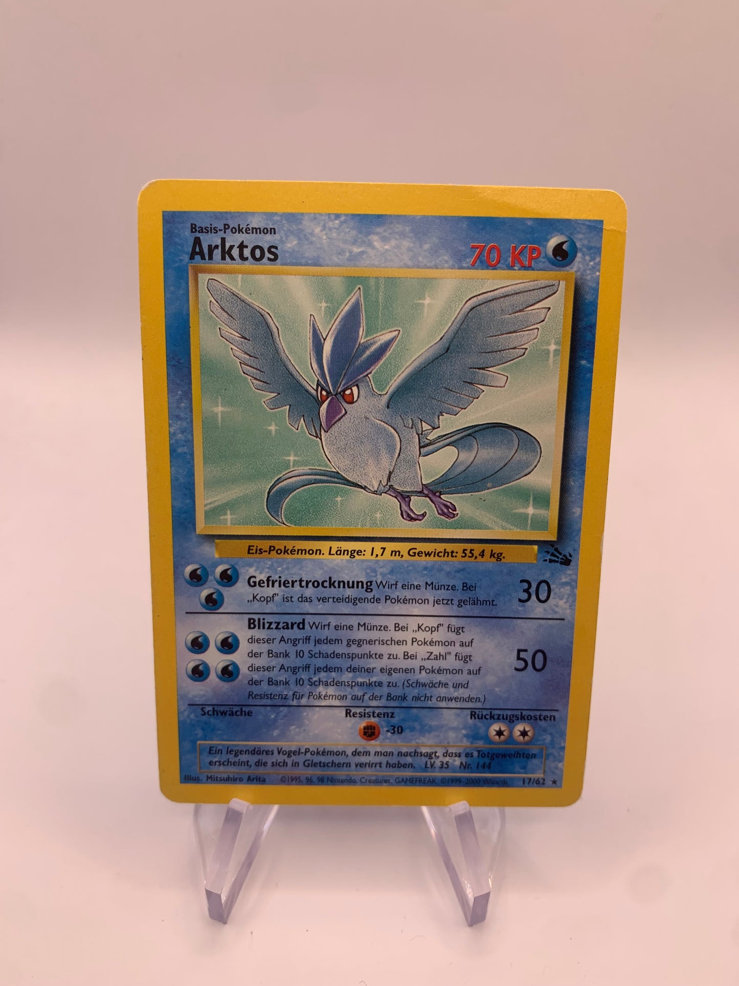 Pokemon Karte Arktos 17/62 Deutsch