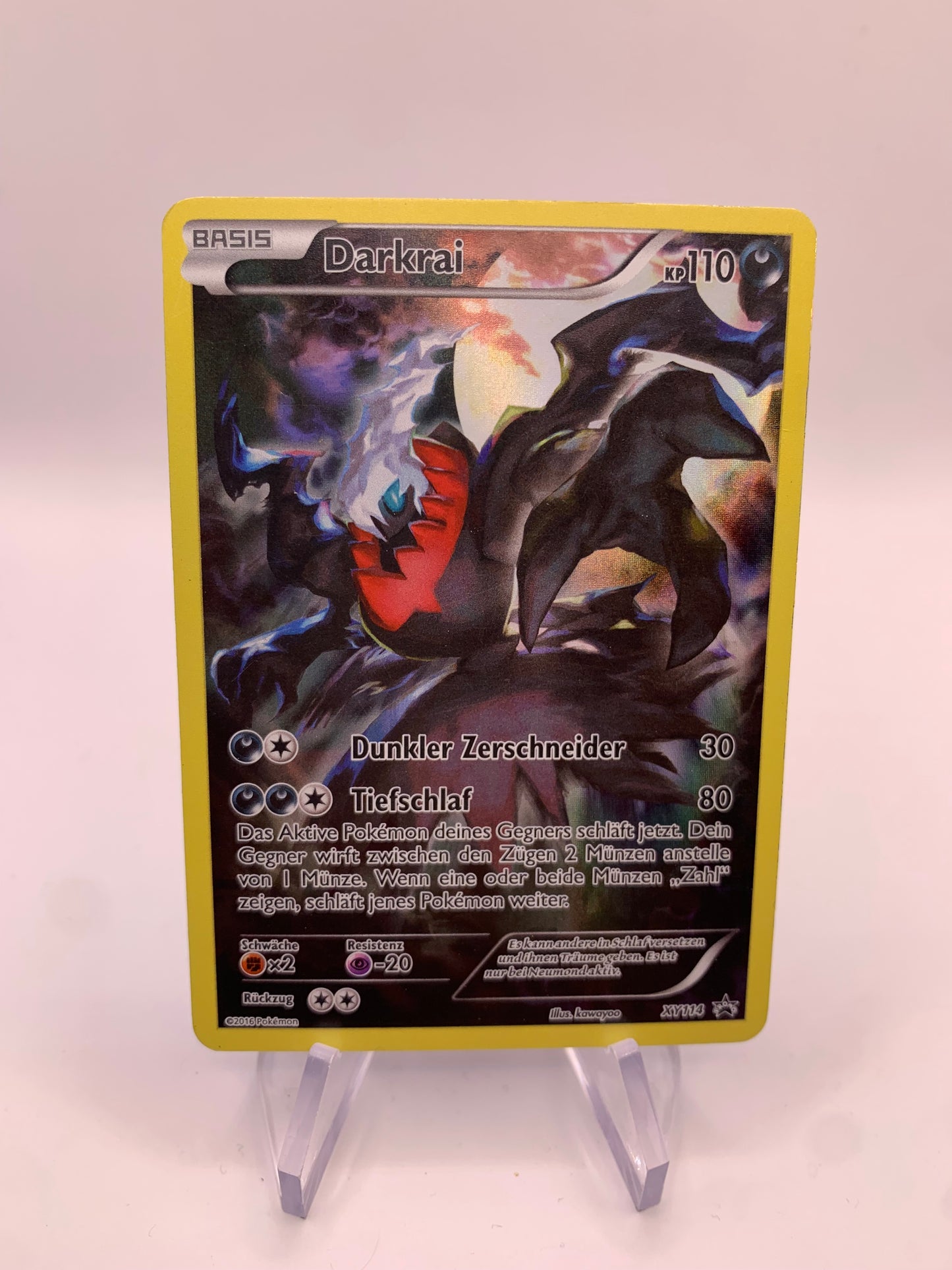 Pokemon Karte Art Rare Promo Darkrai XY114 Deutsch