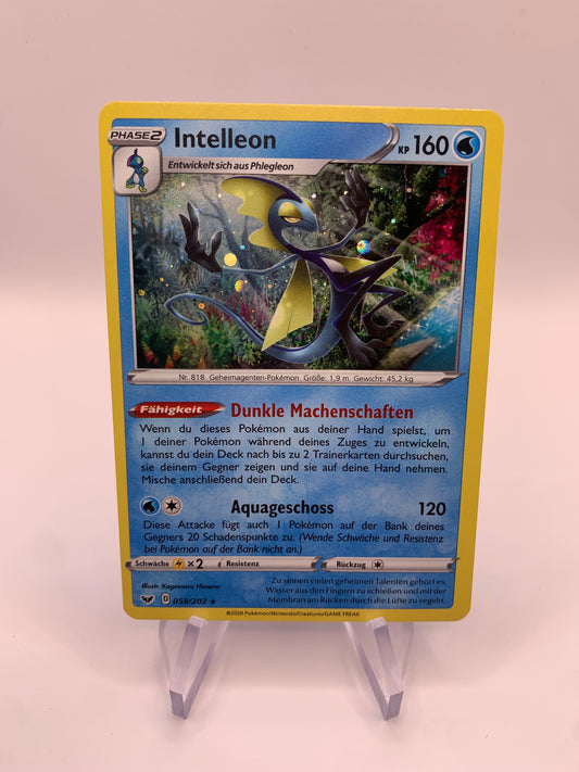 Pokemon Karte Holo Intelleon 058/202 Deutsch