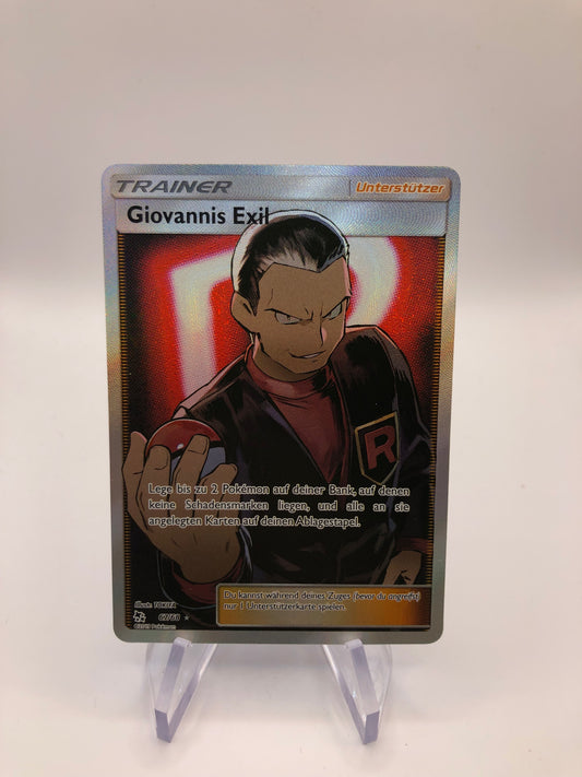 Pokemon Karte Trainer Giovannis Exil  67/68 Deutsch