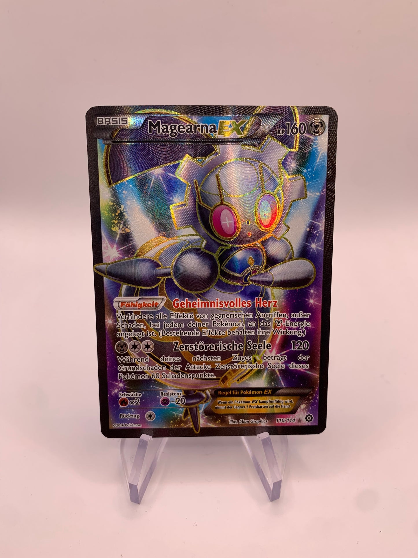 Pokemon Karte EX Fullart Magearna 110/114 Deutsch