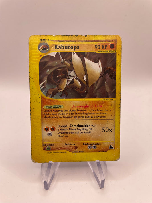 Pokemon Karte E-Series Kabutops 14/144 Deutsch