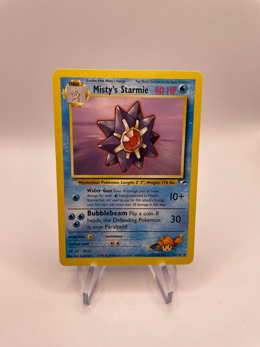 Pokemon Karte Gym Heros Mistys Starmie 56/132 Englisch