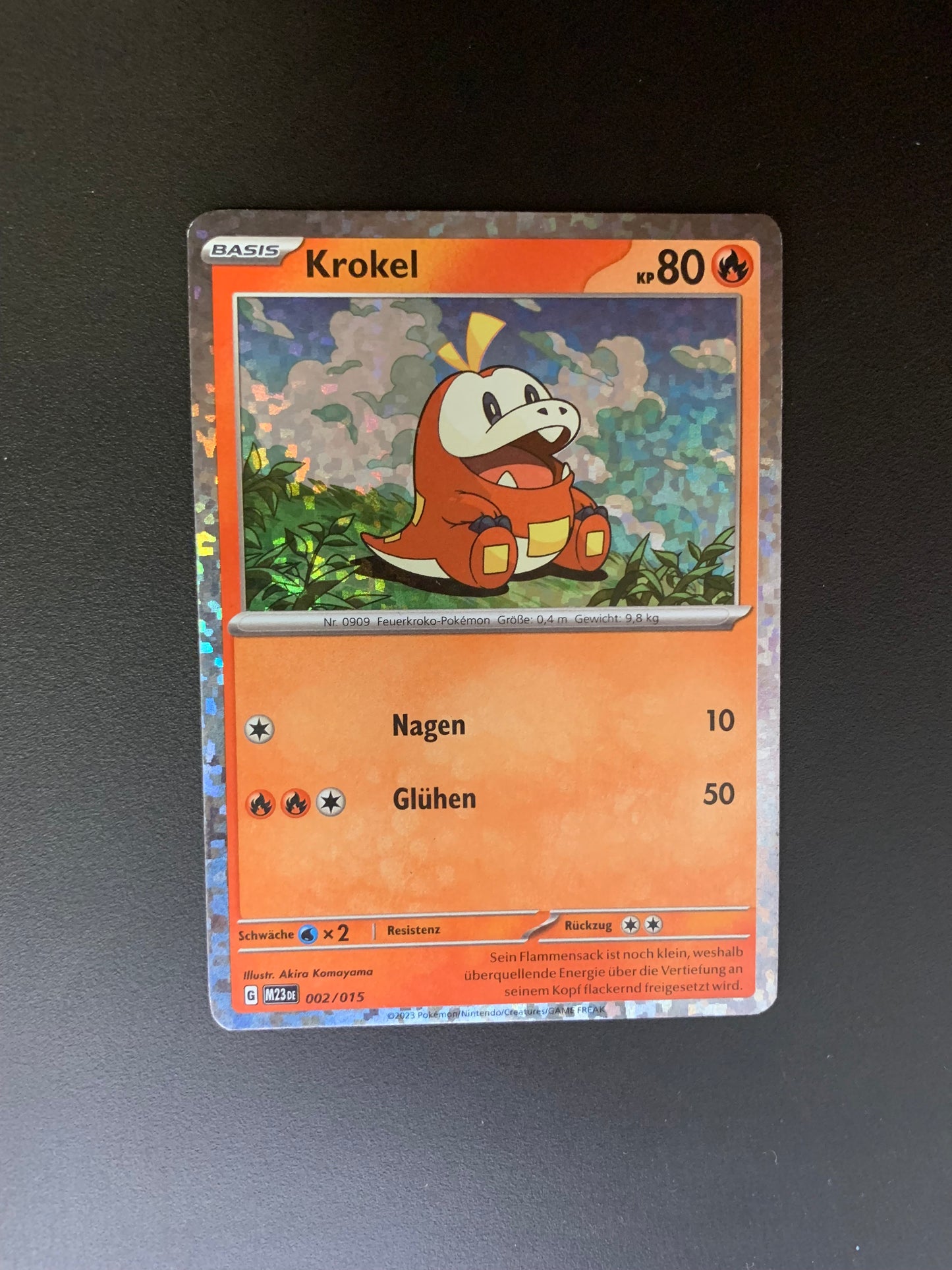 Pokemon Karte Holo Krokel 2/15 Deutsch