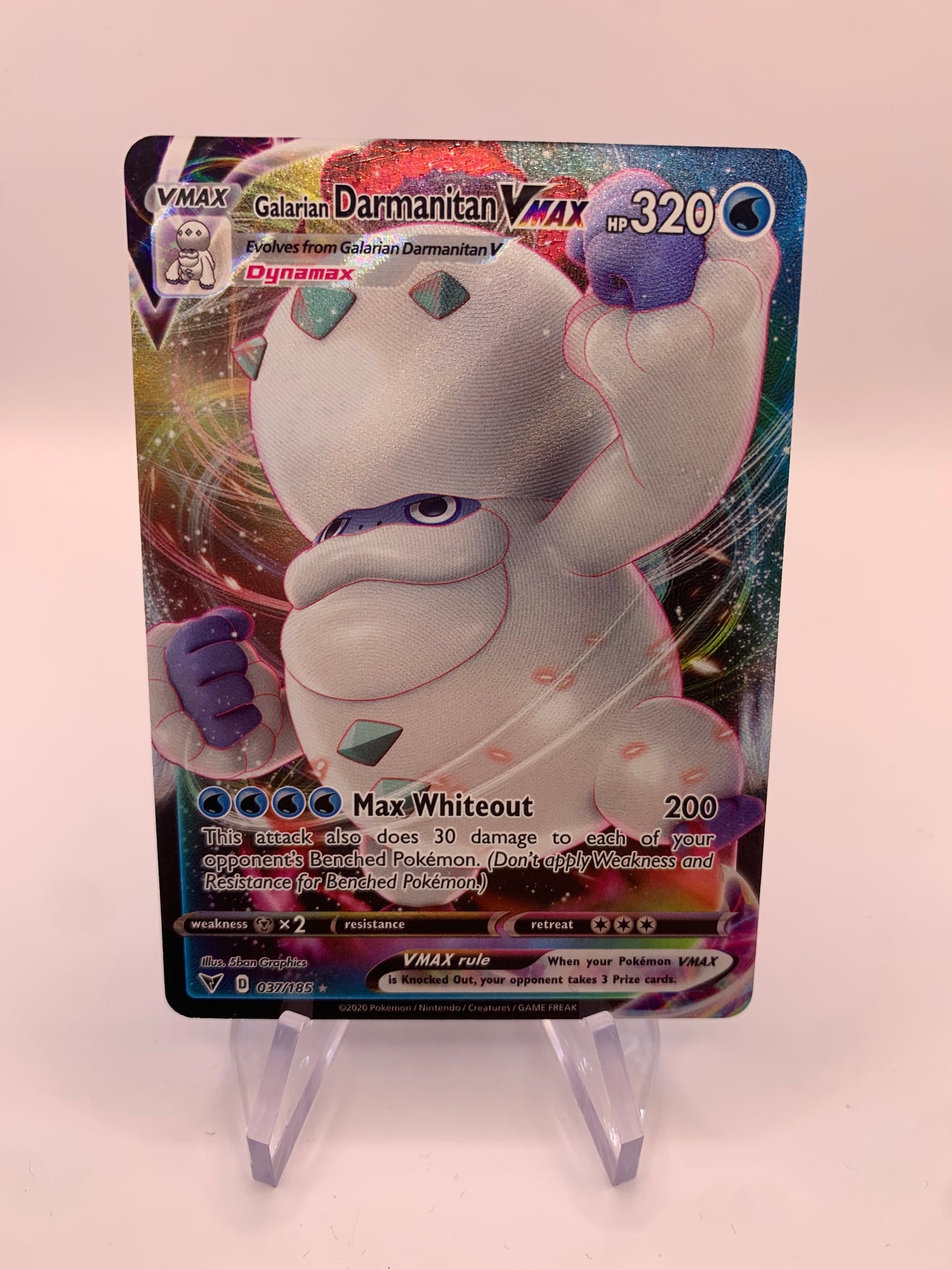 Pokemon Karte Vmax Flampivian 37/185 Englisch