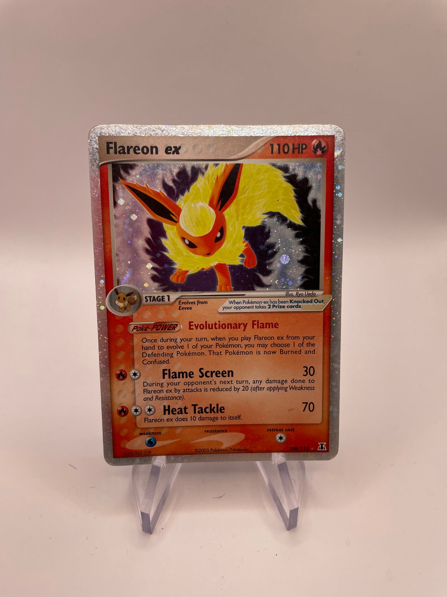 Pokemon Karte EX Flamara 108/113 Englisch