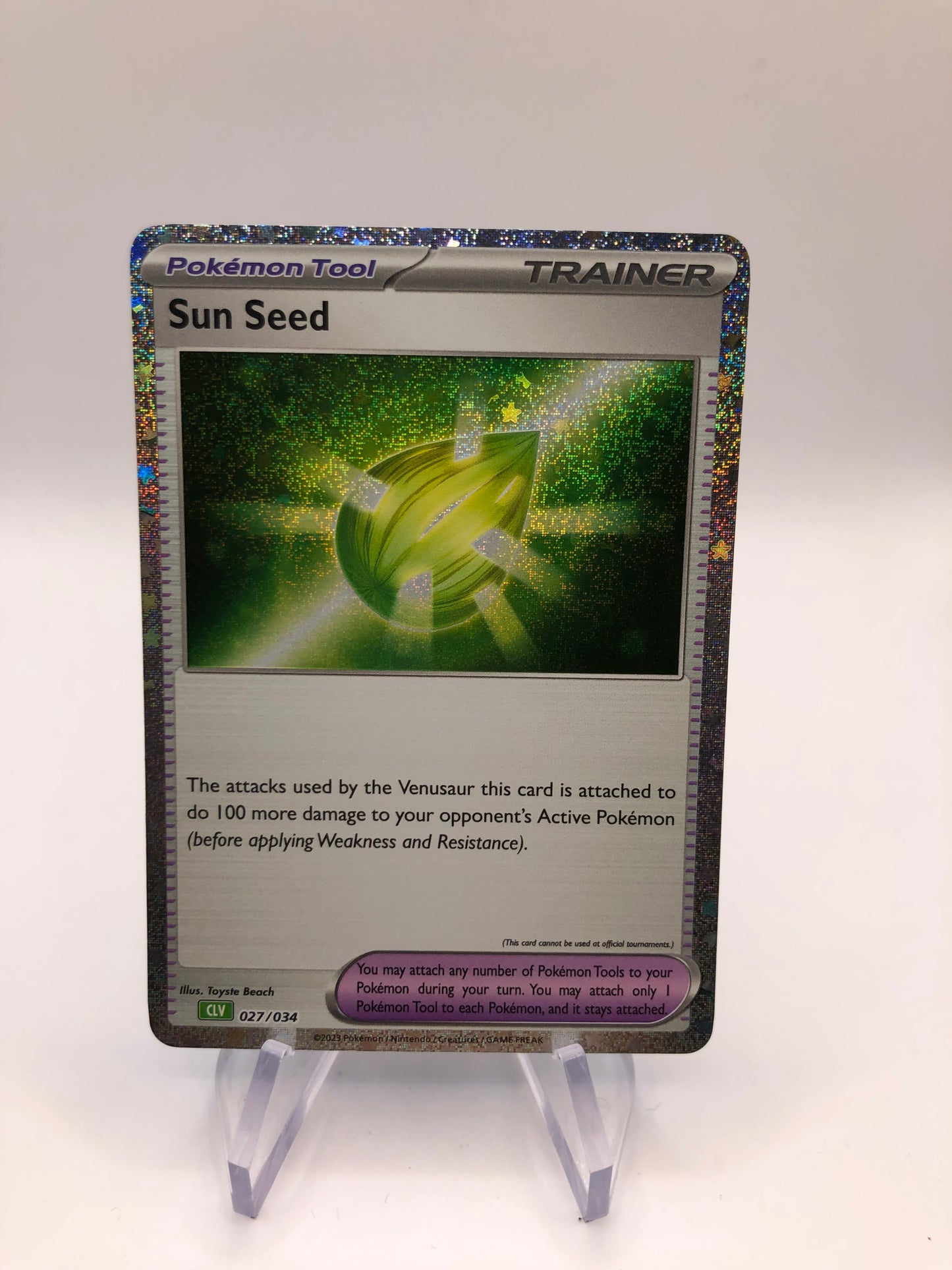 Pokemon Karte Trainer Sun Seed 27/34 Englisch