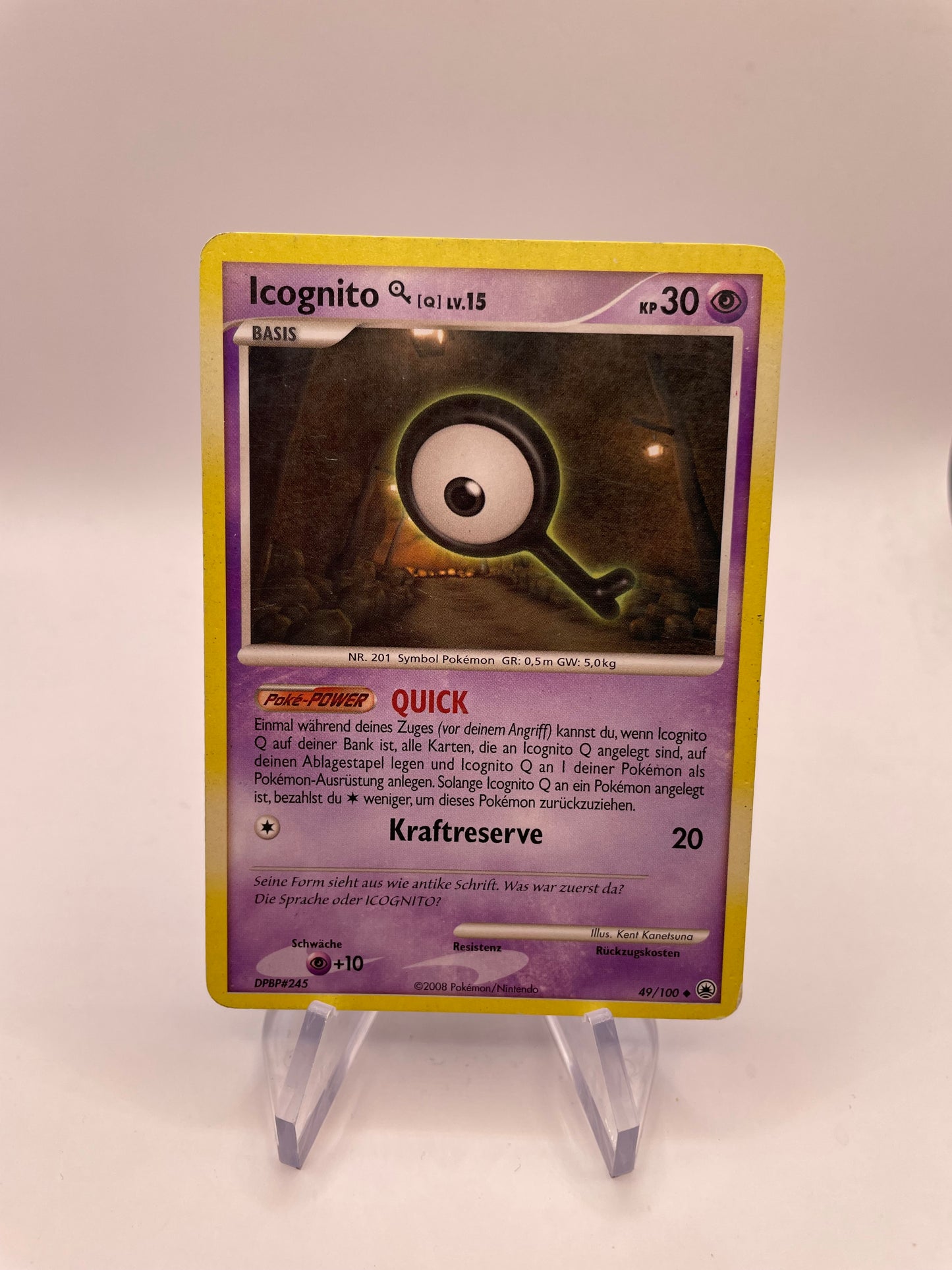 Pokémon Karte Icognito 49/100 Deutsch