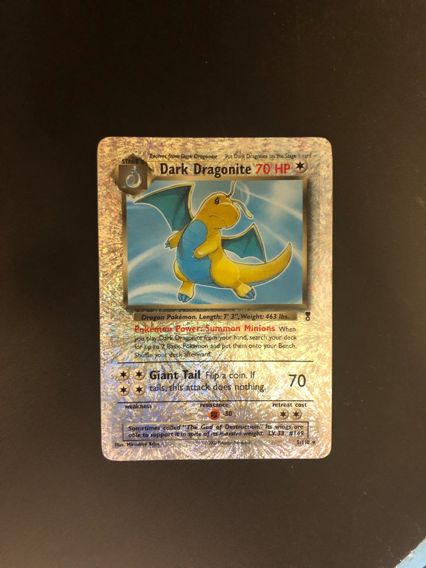 Pokemon Karte Revers Dark Draonite 5/110 Englisch