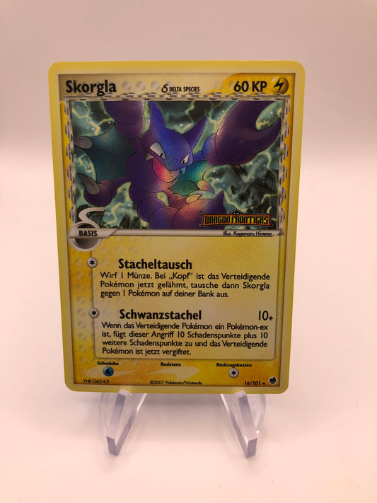 Pokemon Karte Stamp Delta Skorgla 16/101 Deutsch