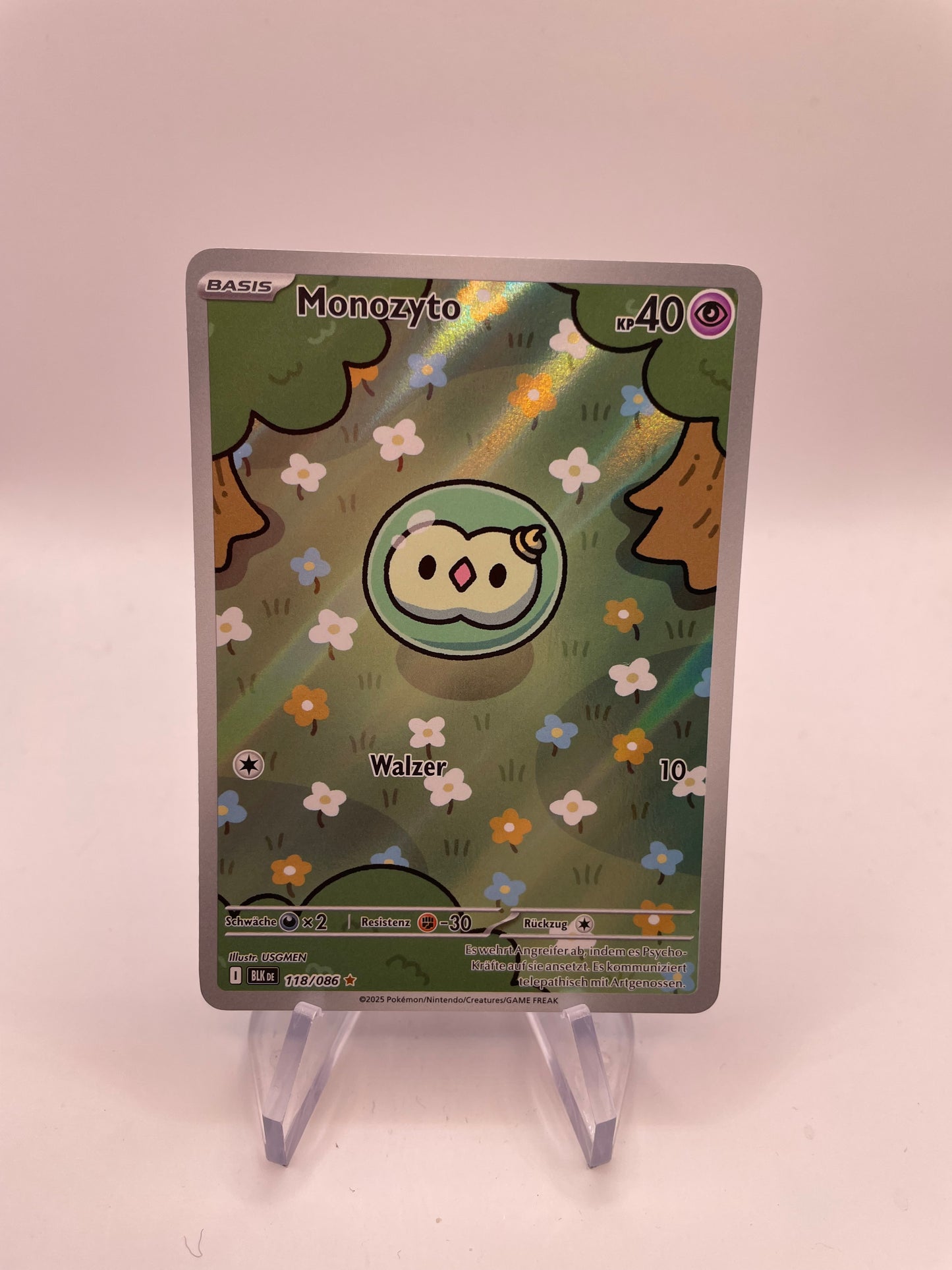Pokémon Karte Art-Rare Monozyto 118/86 Deutsch