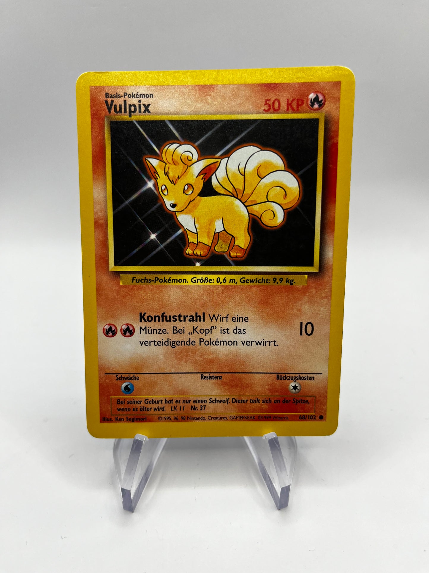 Pokemon Card.Vulpix Base Set 68/102 German