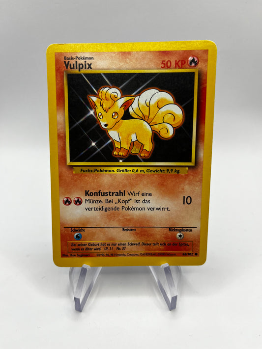 Pokemon Karte.Vulpix Base-Set 68/102 Deutsch