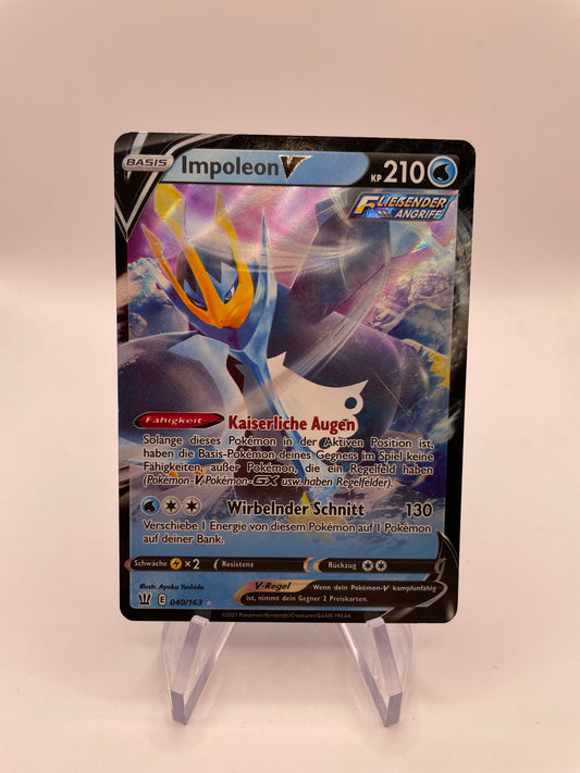 Pokémon Karte V Impoleon 40/163 Deutsch
