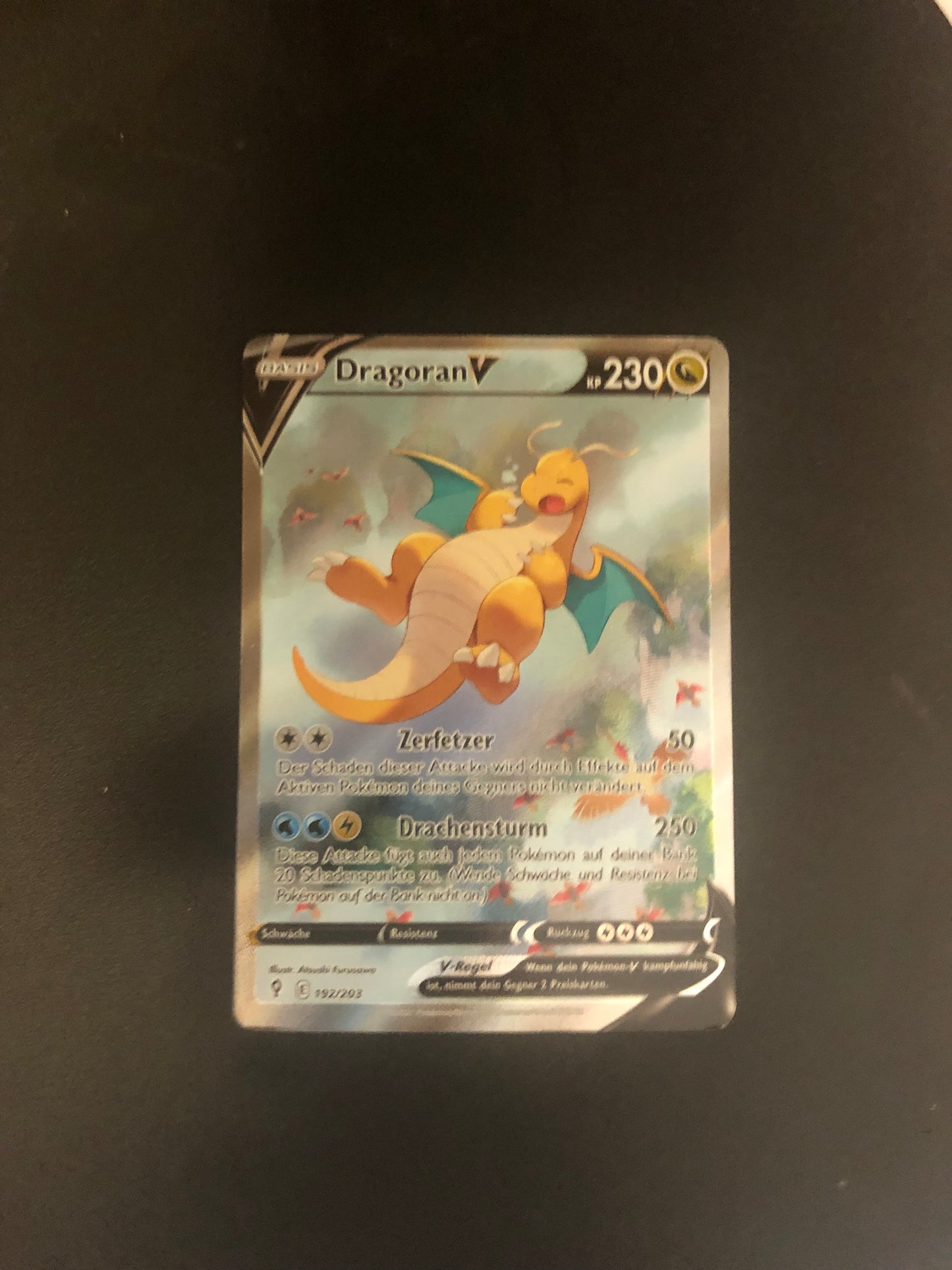 Pokemon Karte Alt-Art Dragoran 192/203 Deutsch