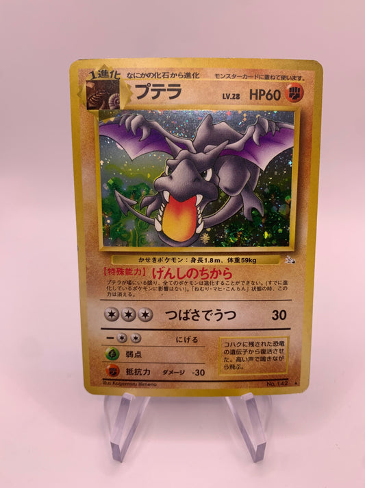 Pokemon Karte Holo Aerodactyl No.142 Japanisch