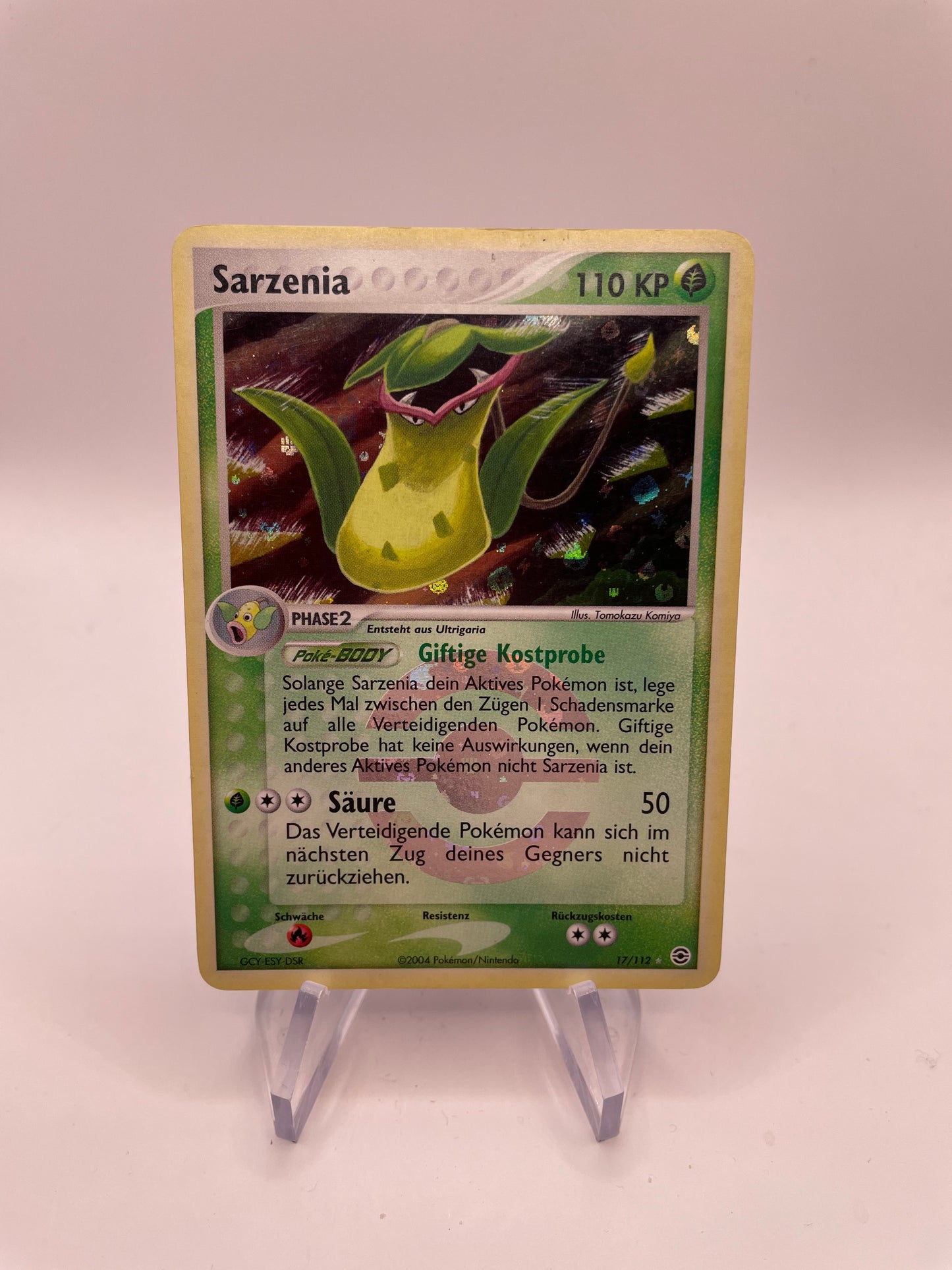 Pokemon Karte Revers Holo Sarzenia 17/112 Deutsch