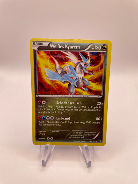 Pokemon Karte Revers Weißes Kyurem 102/149 Deutsch