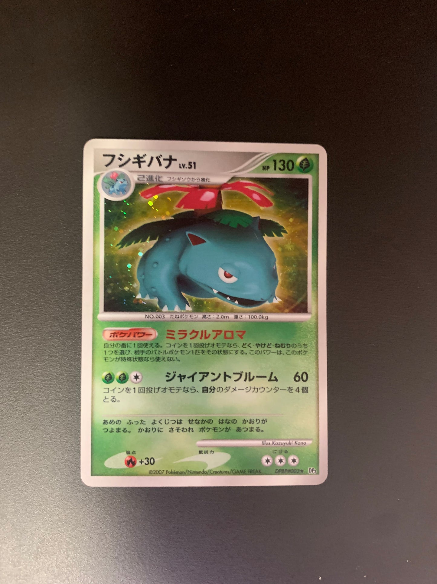 Pokemon Karte Holo Bisaflor DPBP03 Japanisch