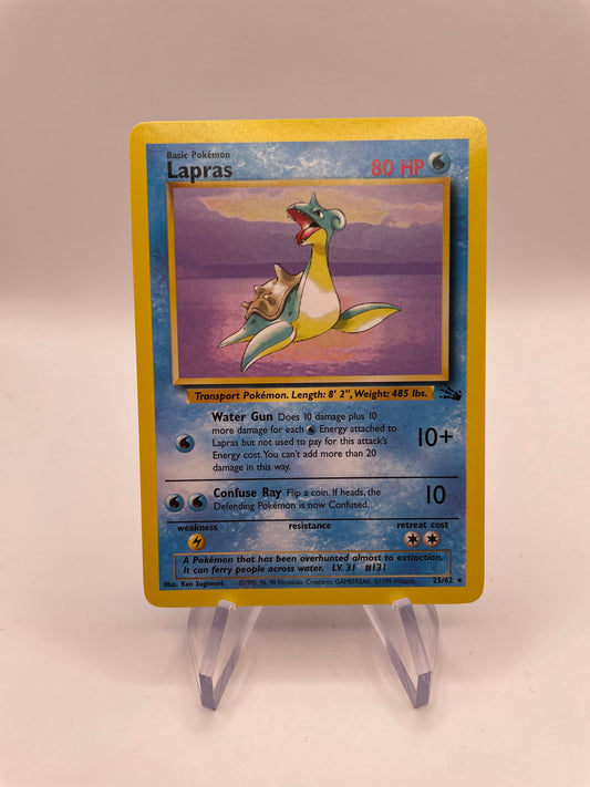 Pokemon Karte Fossil Lapras 25/62 Englisch