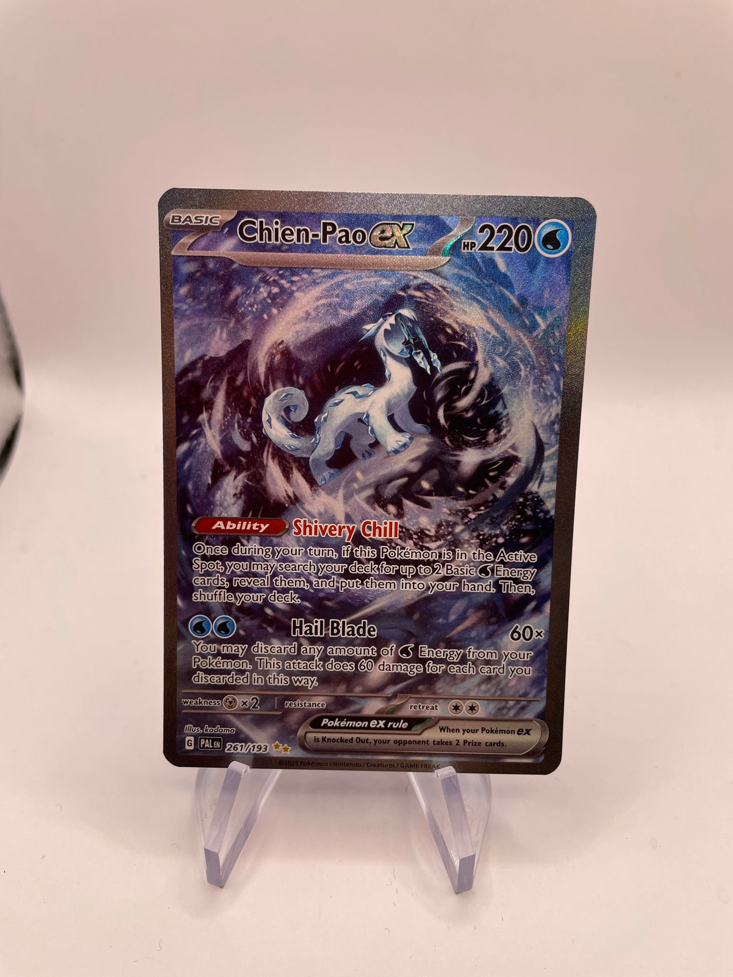 Pokemon Karte Ex Chien-Pao 261/193 Englisch