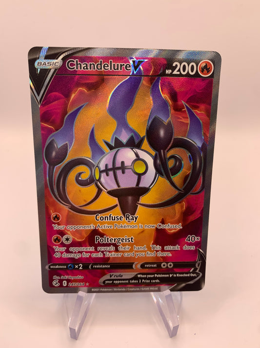 Pokemon Karte V Fullart Skelabra 247/264 Englisch