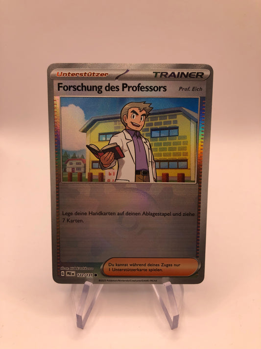 Pokemon Karte Revers Trainer Forschung des Professors 122/131 Deutsch