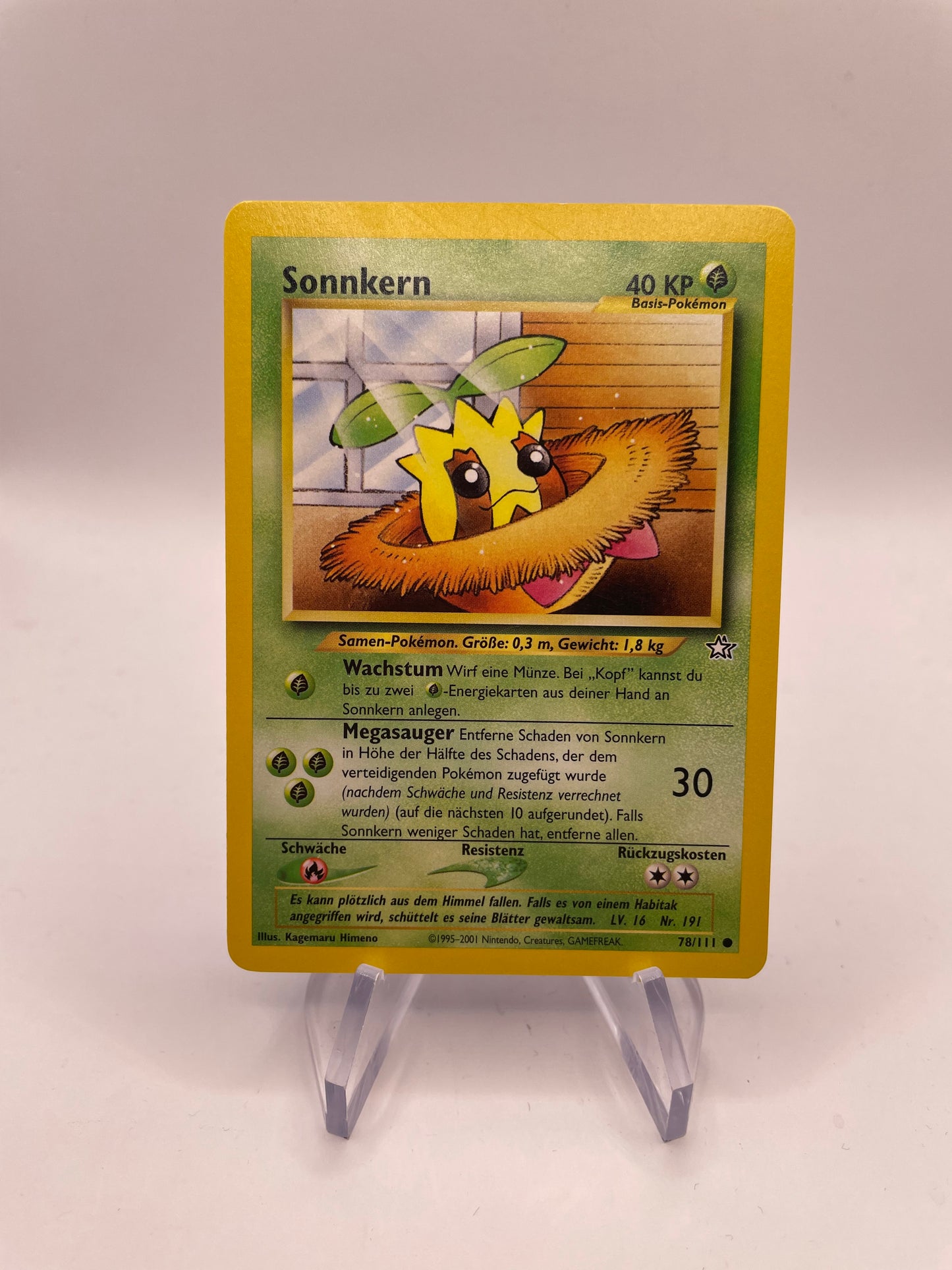 Pokemon Karte Neo Genesis Sonnkern 78/111 Deutsch